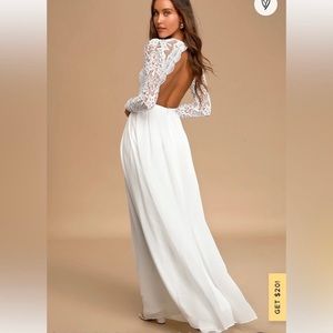 Lulus Awaken My Love White Dress XL
